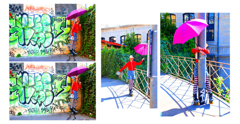 Mary Poppins, Lyon, la poste, villeurbanne, city, ville, urbain, roller, France, artiste française, artiste drômoise, mix-media, mix media-artist, photographie, photographe, photo, photographe-plasticienne.